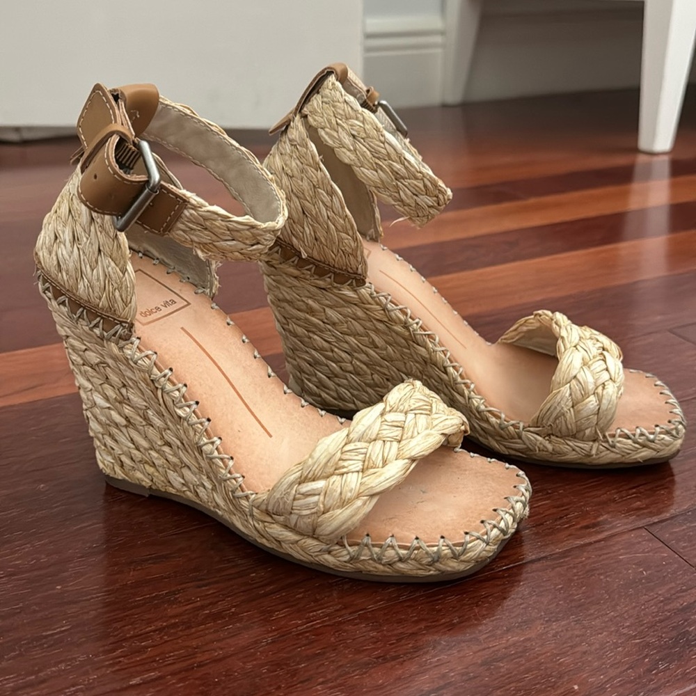 Dolce Vita Raffia Wedges
